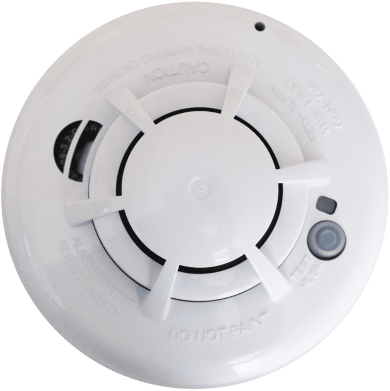 The IQ Smoke is connected to your IQ Panel and monitored 24-7 whether your system is armed or not. The IQ Smoke detects the presence of smoke using photoelectric smoke-sensing technology and conforms to UL 217.